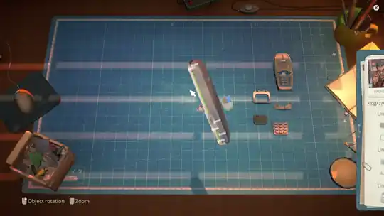ReStory opening a device case with the screwdriver on day-one bench jobs
